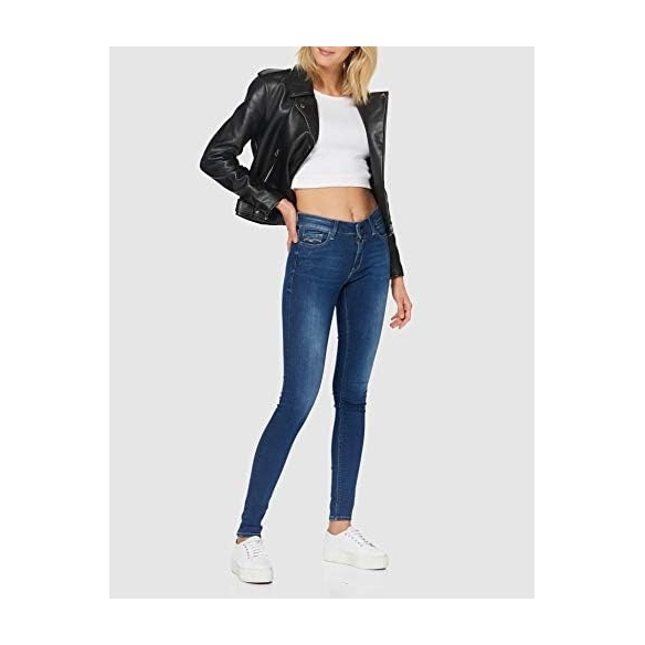 Replay jeans da donna con power stretch, grigio (Dark Grey 096), 26W / 30L
