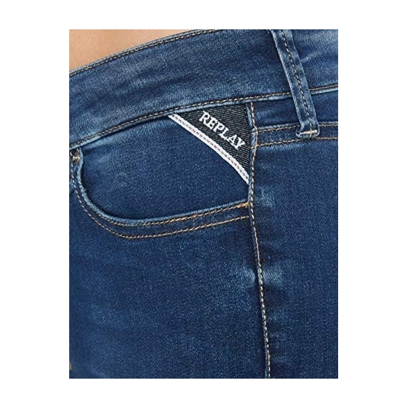 Replay jeans da donna con power stretch, grigio (Dark Grey 096), 26W / 30L