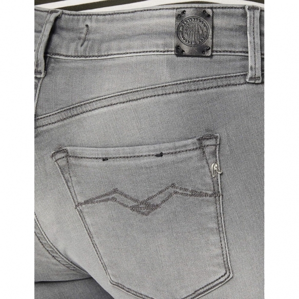 Replay jeans da donna con power stretch, grigio (Dark Grey 096), 26W / 30L