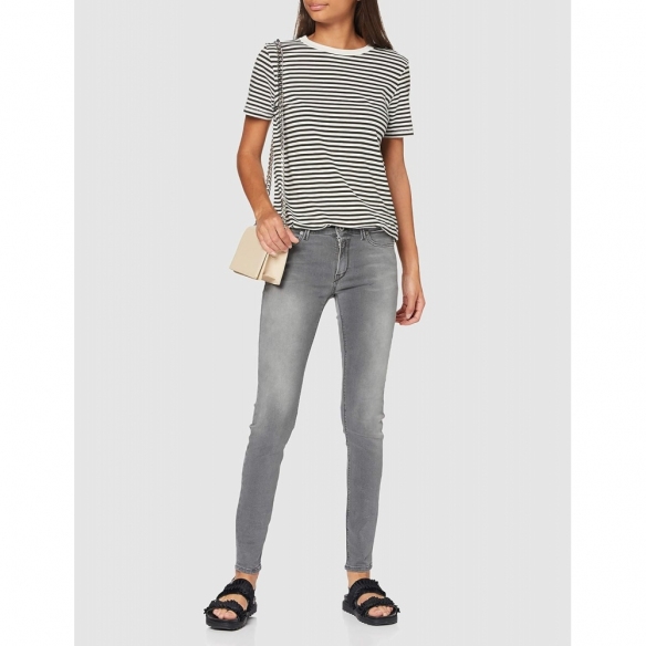 Replay jeans da donna con power stretch, grigio (Dark Grey 096), 26W / 30L