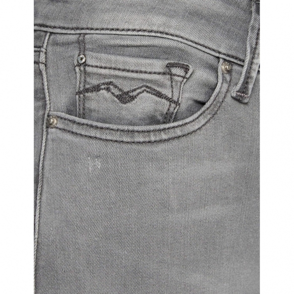 Replay jeans da donna con power stretch, grigio (Dark Grey 096), 26W / 30L