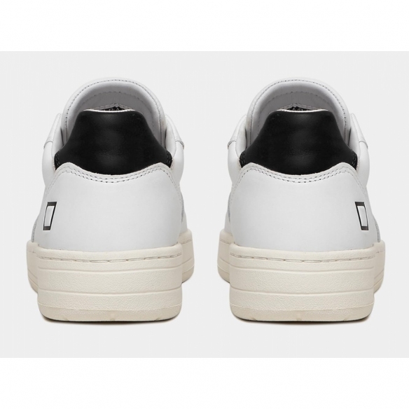 D.A.T.E. Sneaker Donna Court Calf (White-Black)