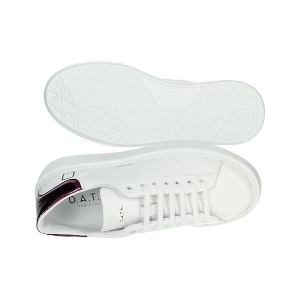 D.A.T.E. Sneaker Donna Sfera Mirror (White-Purple)