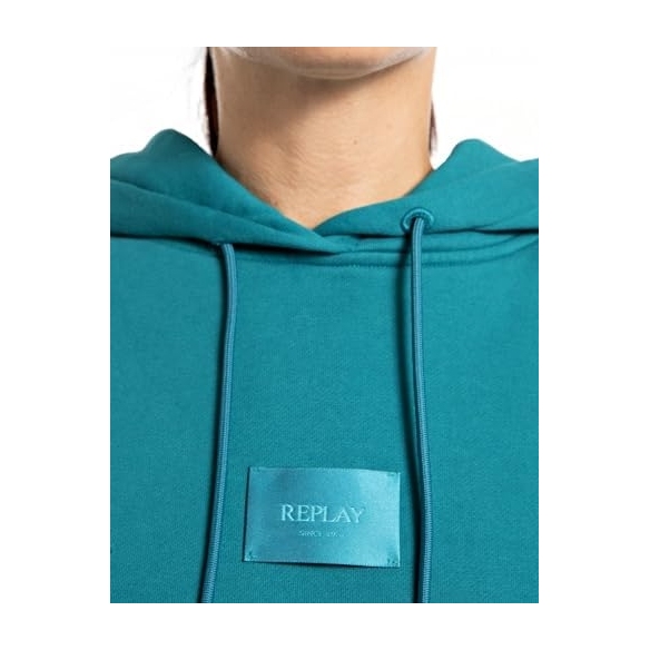 REPLAY Felpa con Cappuccio Donna