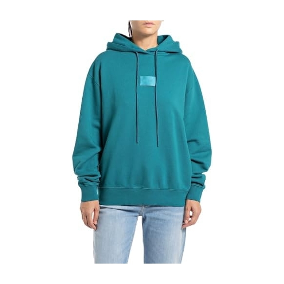 REPLAY Felpa con Cappuccio Donna