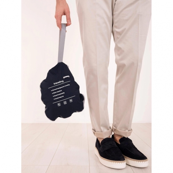 PEOPLE OF SHIBUYA Trench leggero da viaggio (Modello Toshiro PM652 - Blu Navy) 4