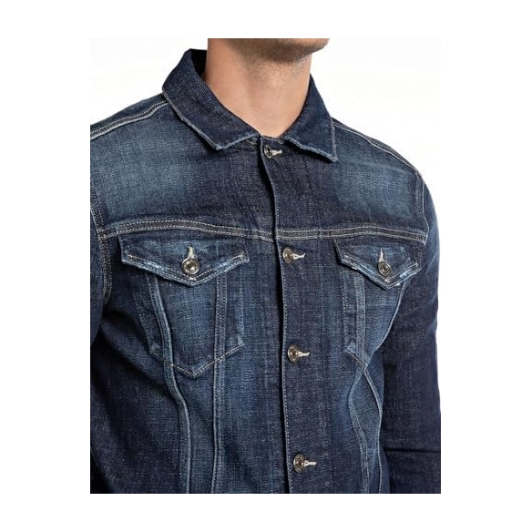 REPLAY Giacca di Jeans Uomo