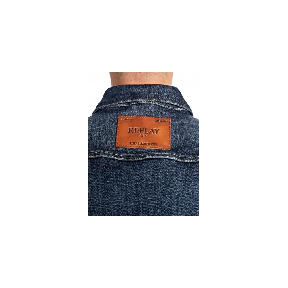REPLAY Giacca di Jeans Uomo