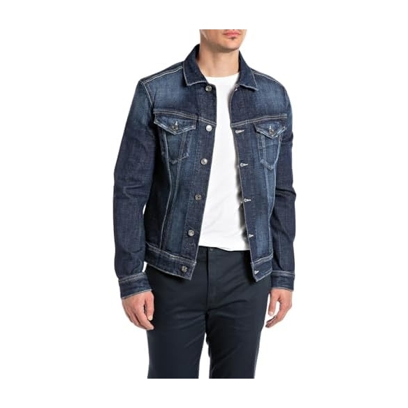 REPLAY Giacca di Jeans Uomo