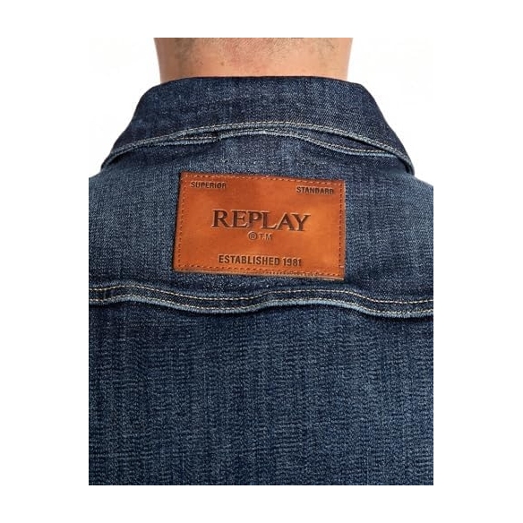 REPLAY Giacca di Jeans Uomo