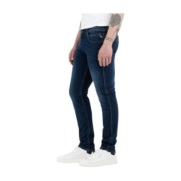 Replay Jeans Anbass Slim Fit da Uomo con Power Stretch