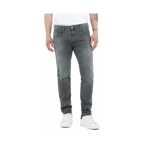 Replay Jeans Anbass Slim Fit da Uomo con Power Stretch
