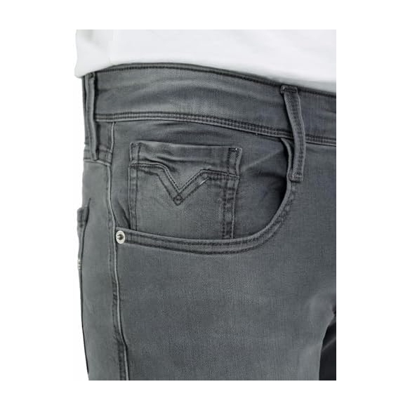 Replay Jeans Anbass Slim Fit da Uomo con Power Stretch