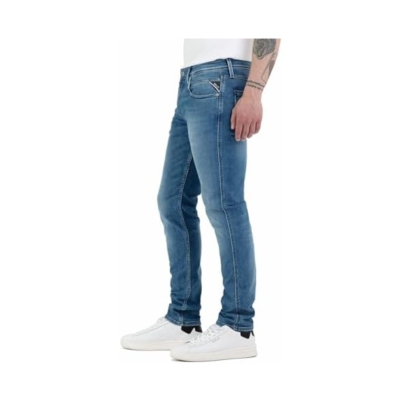 Replay Jeans Anbass Slim Fit da Uomo con Power Stretch