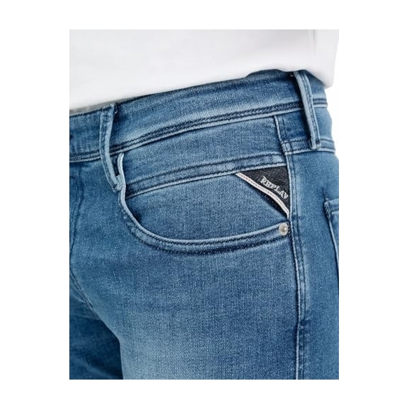 Replay Jeans Anbass Slim Fit da Uomo con Power Stretch