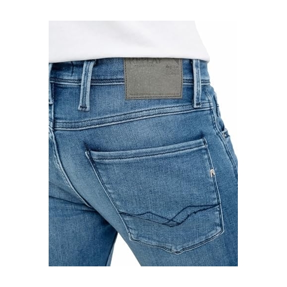 Replay Jeans Anbass Slim Fit da Uomo con Power Stretch