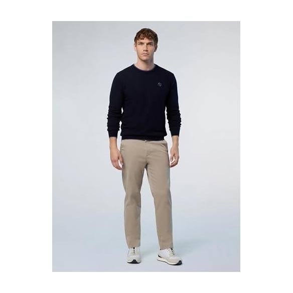 NORTH SAILS Pullover Uomo in Cashmere con Logo Ricamato sul Petto