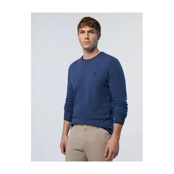 NORTH SAILS Pullover Uomo in Cashmere con Logo Ricamato sul Petto