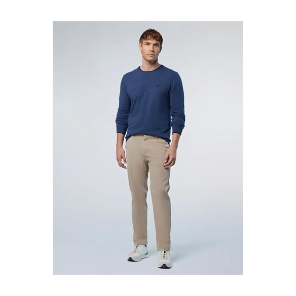 NORTH SAILS Pullover Uomo in Cashmere con Logo Ricamato sul Petto