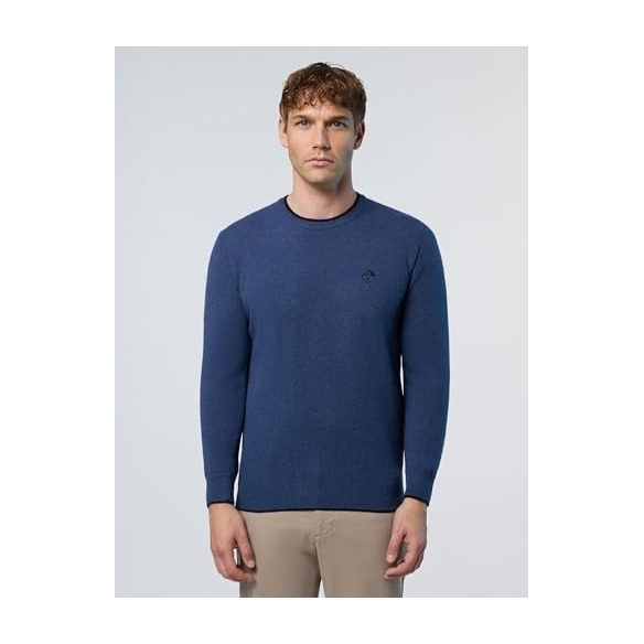 NORTH SAILS Pullover Uomo in Cashmere con Logo Ricamato sul Petto