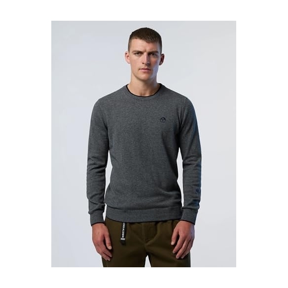 NORTH SAILS Pullover Uomo in Cashmere con Logo Ricamato sul Petto