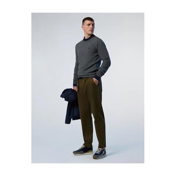 NORTH SAILS Pullover Uomo in Cashmere con Logo Ricamato sul Petto