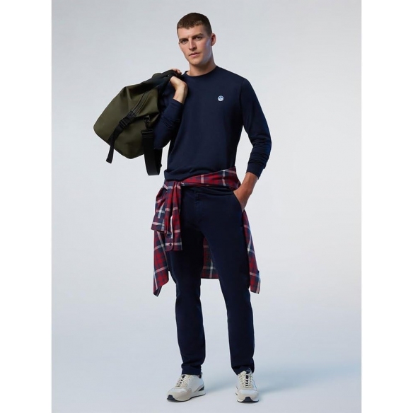 NORTH SAILS T-Shirt Uomo Girocollo Cotone Manica Lunga