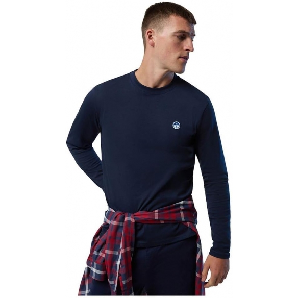 NORTH SAILS T-Shirt Uomo Girocollo Cotone Manica Lunga