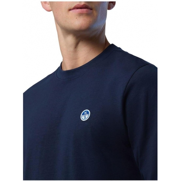 NORTH SAILS T-Shirt Uomo Girocollo Cotone Manica Lunga
