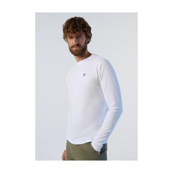 NORTH SAILS T-Shirt Uomo Girocollo Cotone Manica Lunga