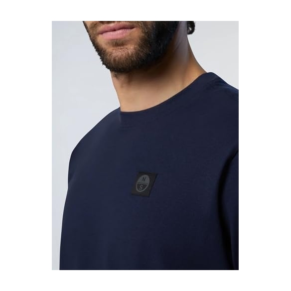 NORTH SAILS T-Shirt Uomo in Jersey Stretch Blu