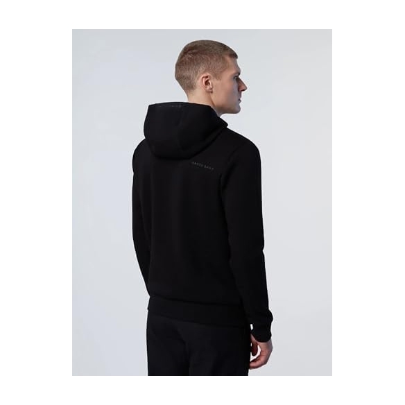 NORTH SAILS Felpa Uomo in Scuba con Zip e Cappuccio