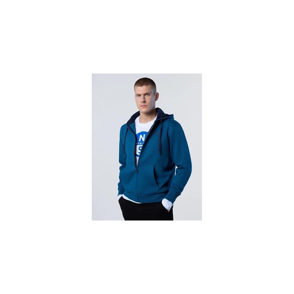 NORTH SAILS Felpa Uomo con Zip e Logo...