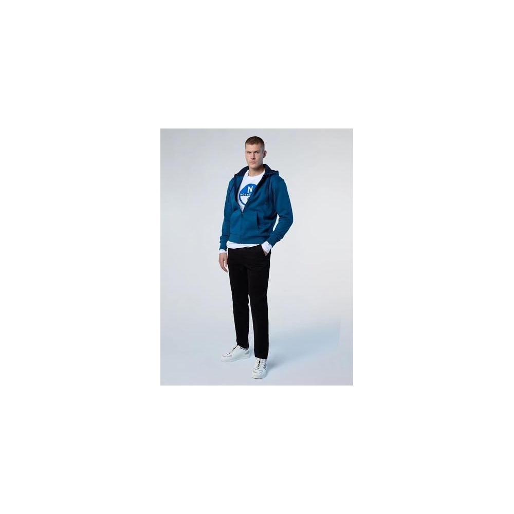 NORTH SAILS Felpa Uomo con Zip e Logo...