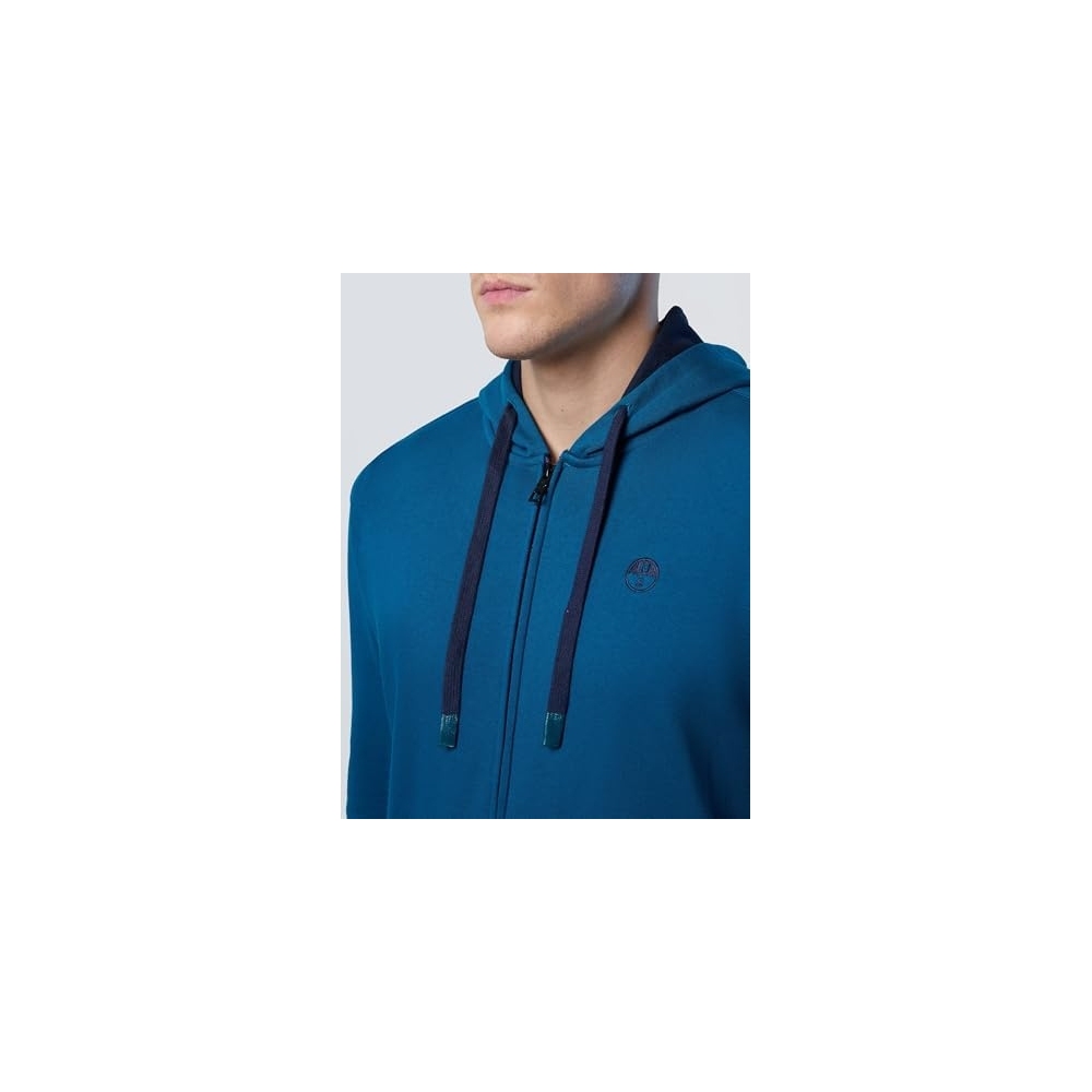 NORTH SAILS Felpa Uomo con Zip e Logo...
