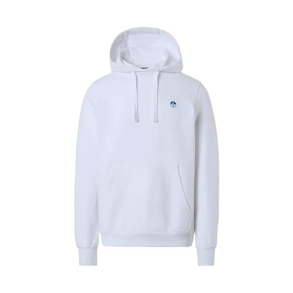 NORTH SAILS Felpa con Cappuccio Uomo con Mini Logo e Tasca a Marsupio