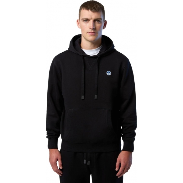 NORTH SAILS Felpa con Cappuccio Uomo con Mini Logo e Tasca a Marsupio