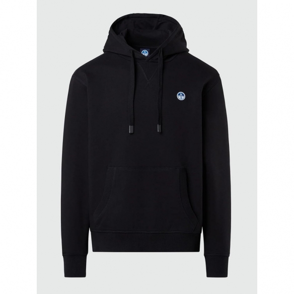 NORTH SAILS Felpa con Cappuccio Uomo con Mini Logo e Tasca a Marsupio