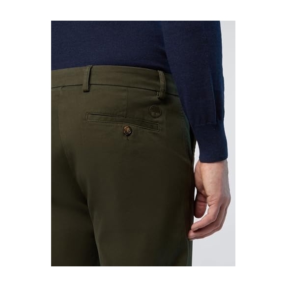 NORTH SAILS Pantaloni Uomo Chino Defender in Gabardina Stretch