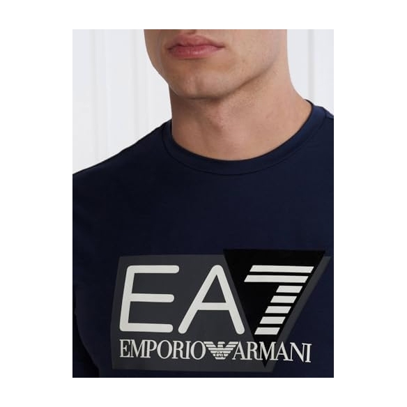 T-Shirt EA7 da uomo Logo Visibility Stretch