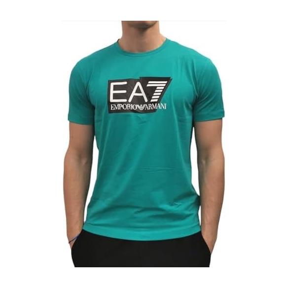 T-Shirt EA7 da uomo Logo Visibility Stretch