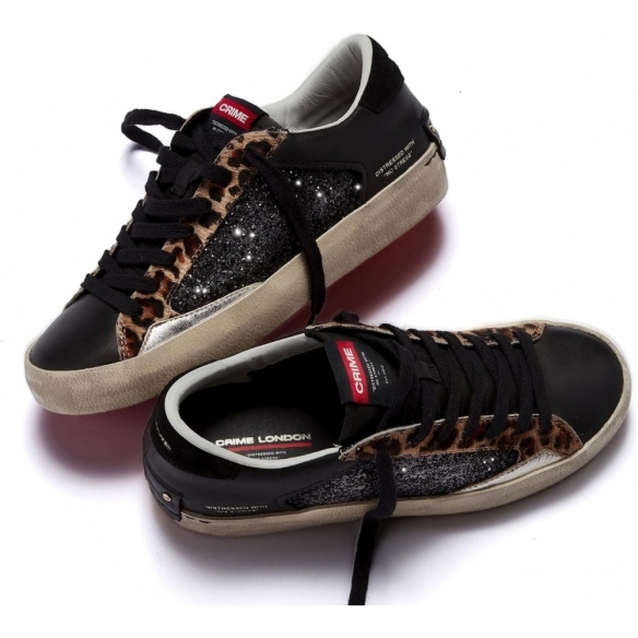 CRIME LONDON Sneakers Donna Distressed Animalier