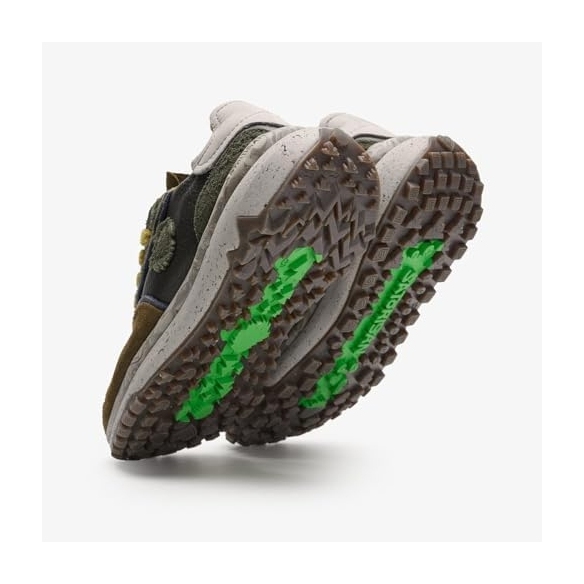 SATORISAN Chacrona Metta Buckingham Dark Olive - Sneaker Casual Uomo in Ecopelle