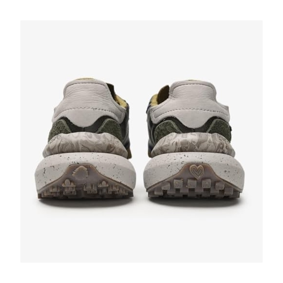 SATORISAN Chacrona Metta Buckingham Dark Olive - Sneaker Casual Uomo in Ecopelle