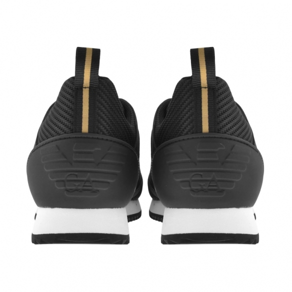 EA7 Sneakers Casual da Uomo Black & Gold Suede
