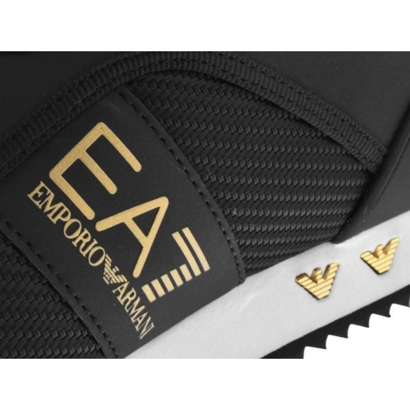 EA7 Sneakers Casual da Uomo Black & Gold Suede