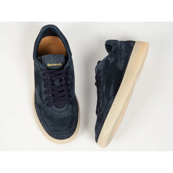 BARRACUDA Sneaker Vintage Artigianale in Morbido Camoscio (Modello Guga Suede)