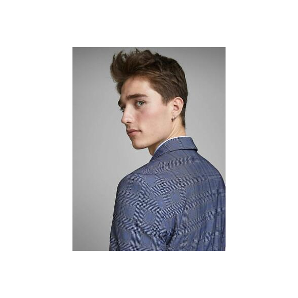 JACK & JONES JPRBLAJONES Check Blazer (Dark Navy, 48)