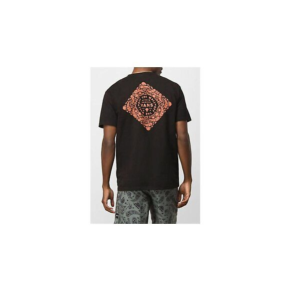 T-SHIRT UOMO VANS BANDANA PAISLY SS VN0A7PLTBLK