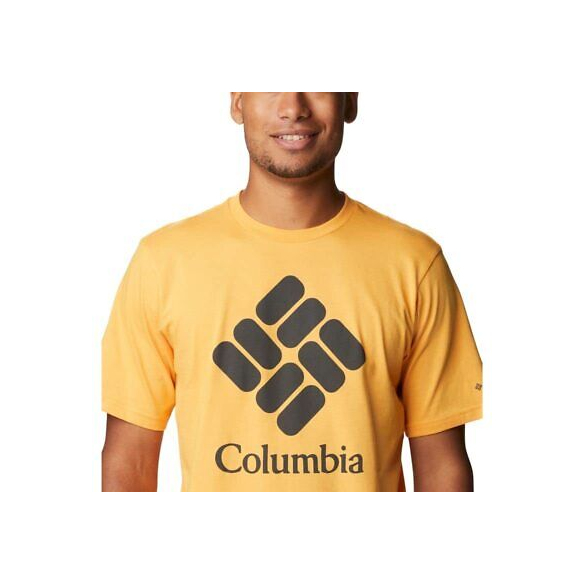 Columbia Maglietta a Maniche Corte con Stampa da Uomo, CSC Basic Logo